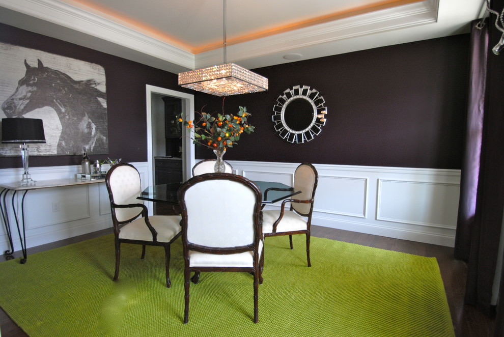 23+ Purple Dining Room Designs, Decorating Ideas | Design Trends
