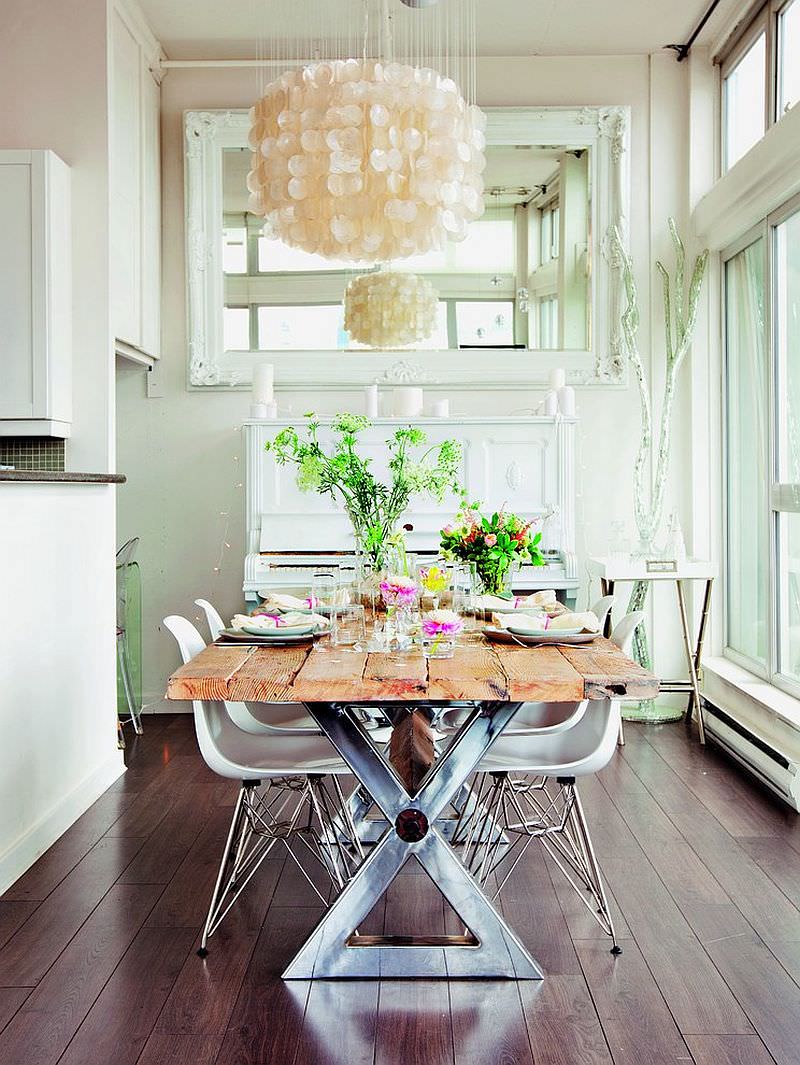 shabby chic dining interior rooms classic chair decorating chandeliers table callwey chairs eames fits almost another