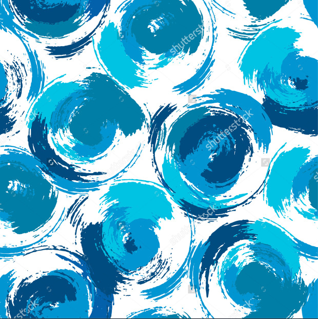 stylish pattern with blue grunge circles