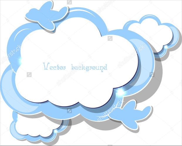 vector background cloud design