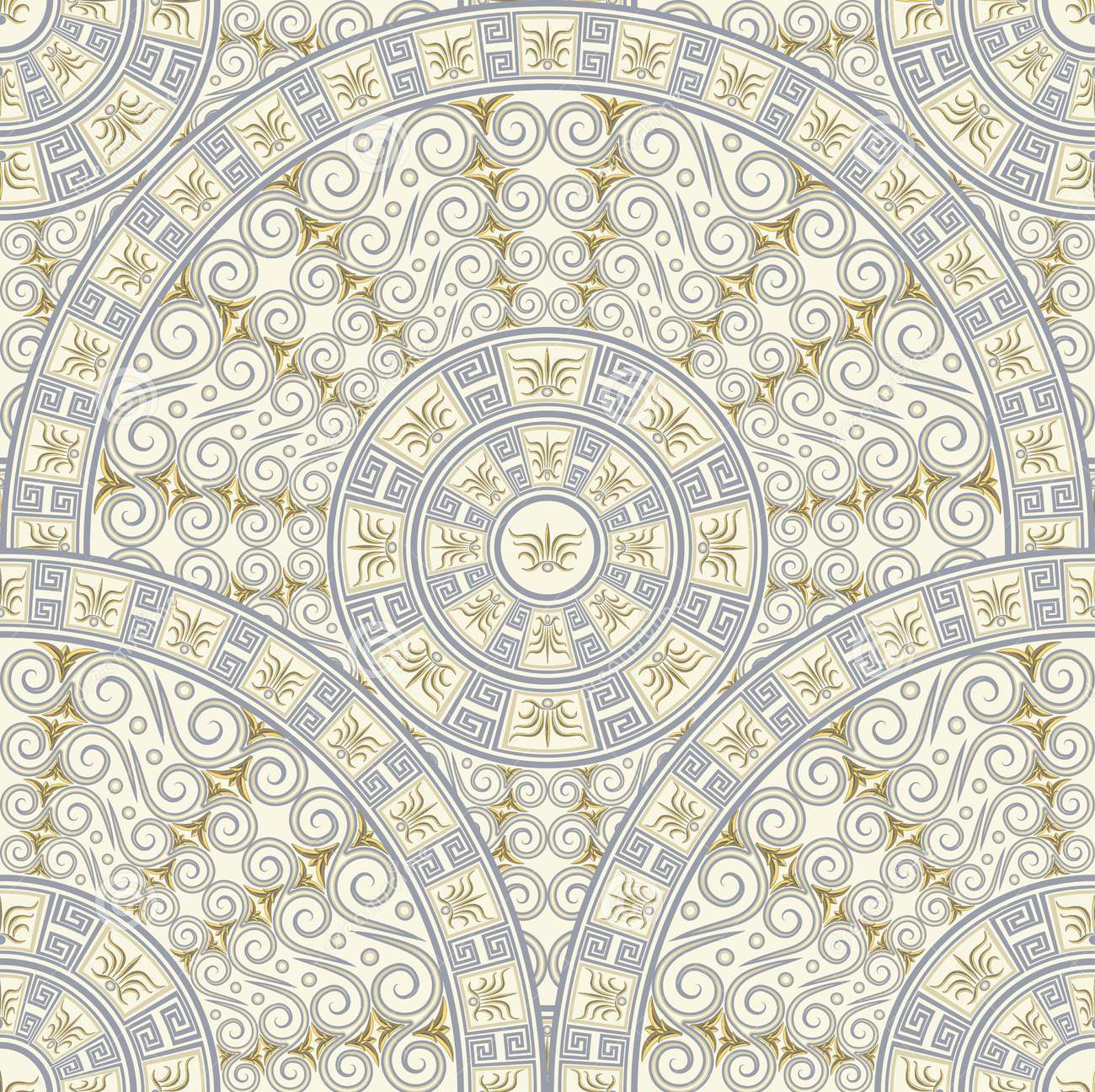circular greek pattern