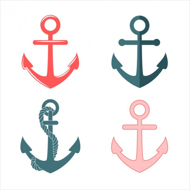 anchor vector colorful set1