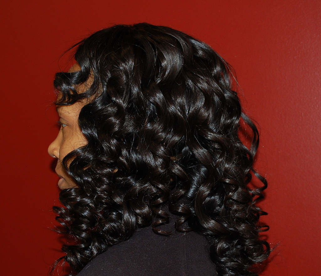 curly black hairstyle