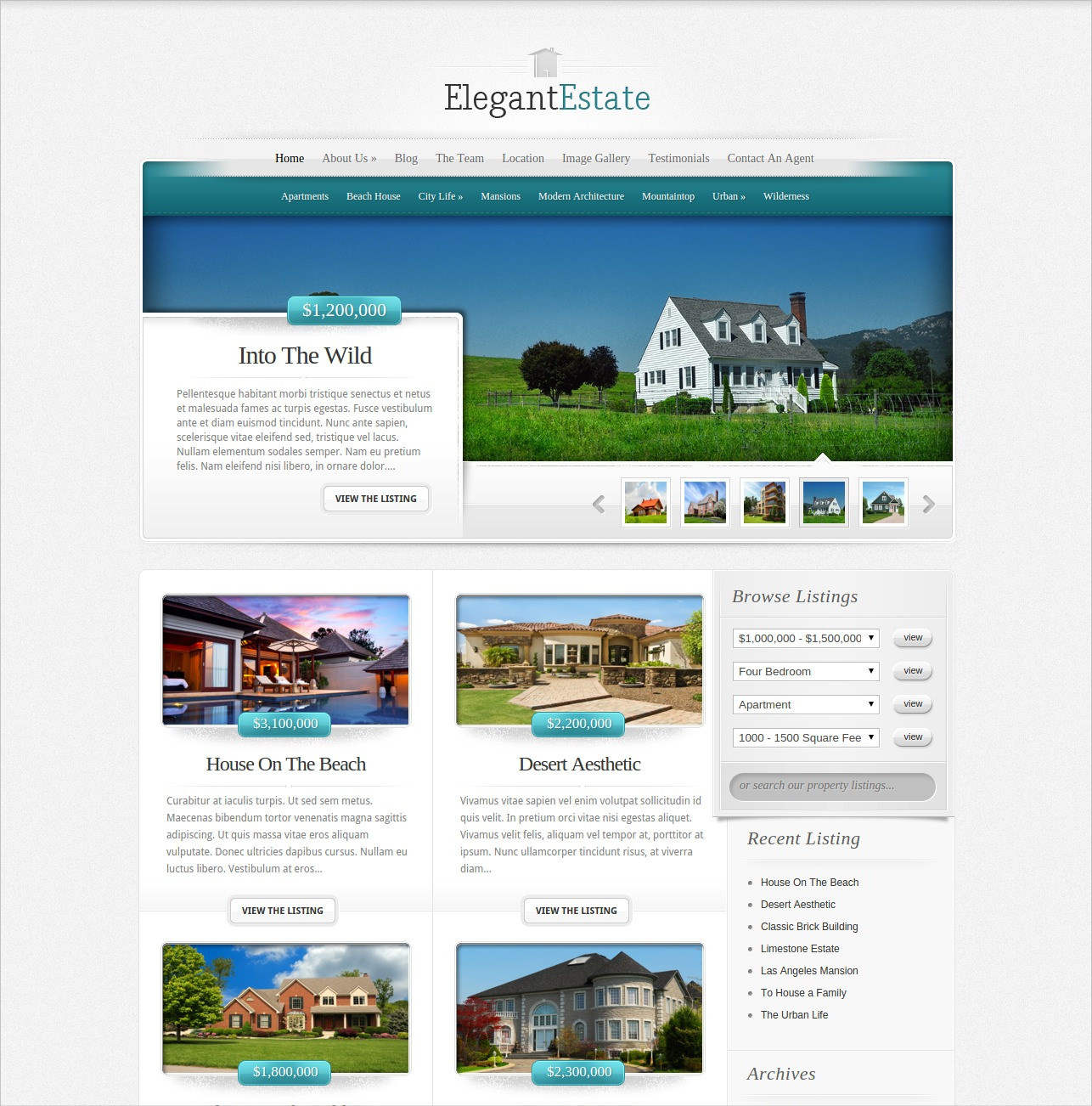 estate real estate wordpress theme1