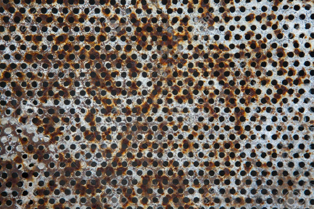 rugged rusty pattern with holes