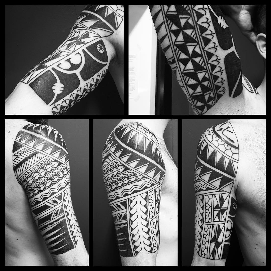 tribal designed tattoo