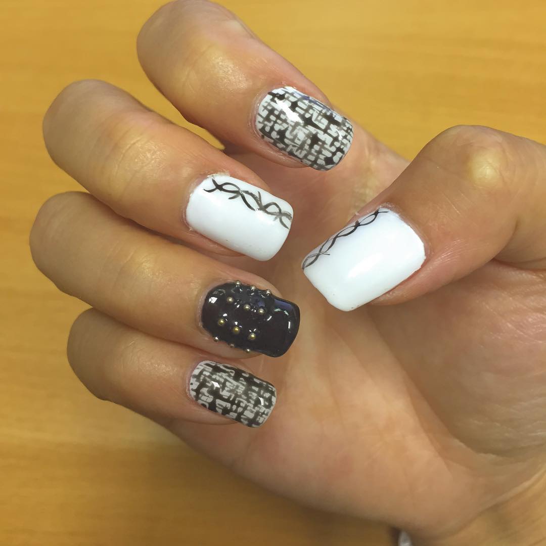 27  White and Black Nail Art Designs, Ideas  Design Trends  Premium 