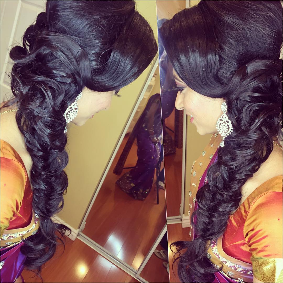 bride braided hairstyle