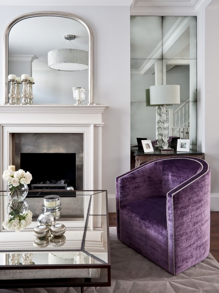 classic purple children living room