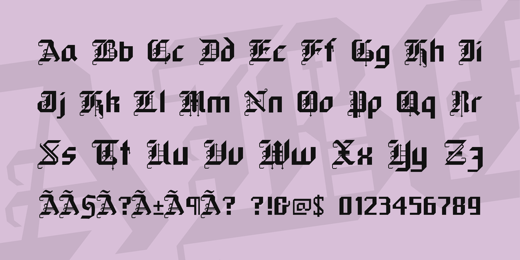 black forest font style