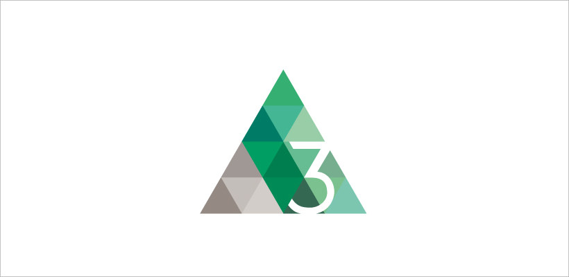 green triangle logo