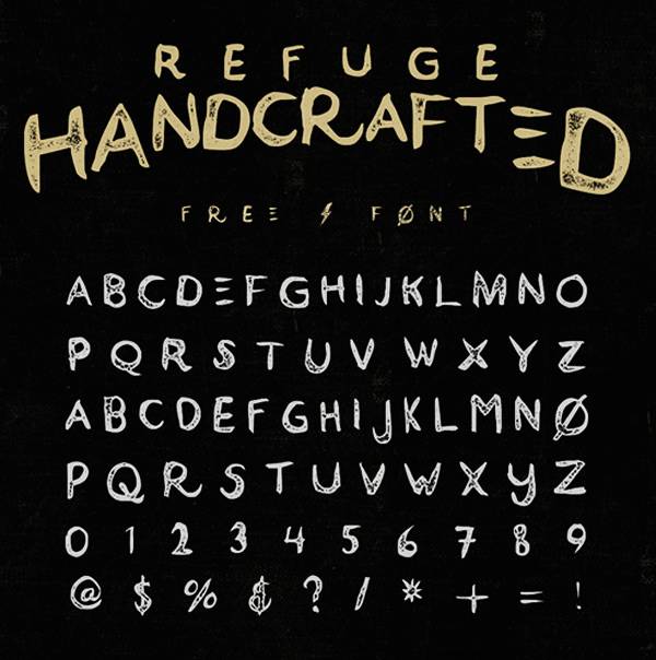 handcrafted font style