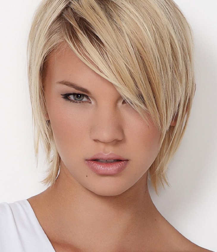 Short Hair Styles For Round Faces