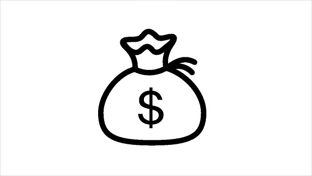 finance money bag icon
