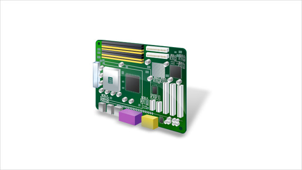 motherboard hardware technology icon