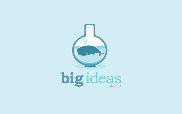 fish logo design for studio