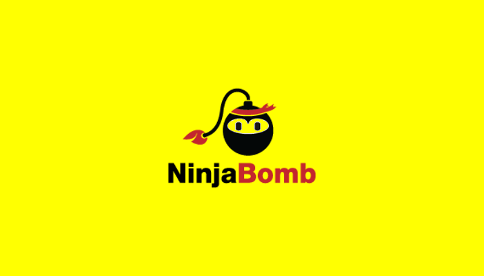 ninja bomb logo design
