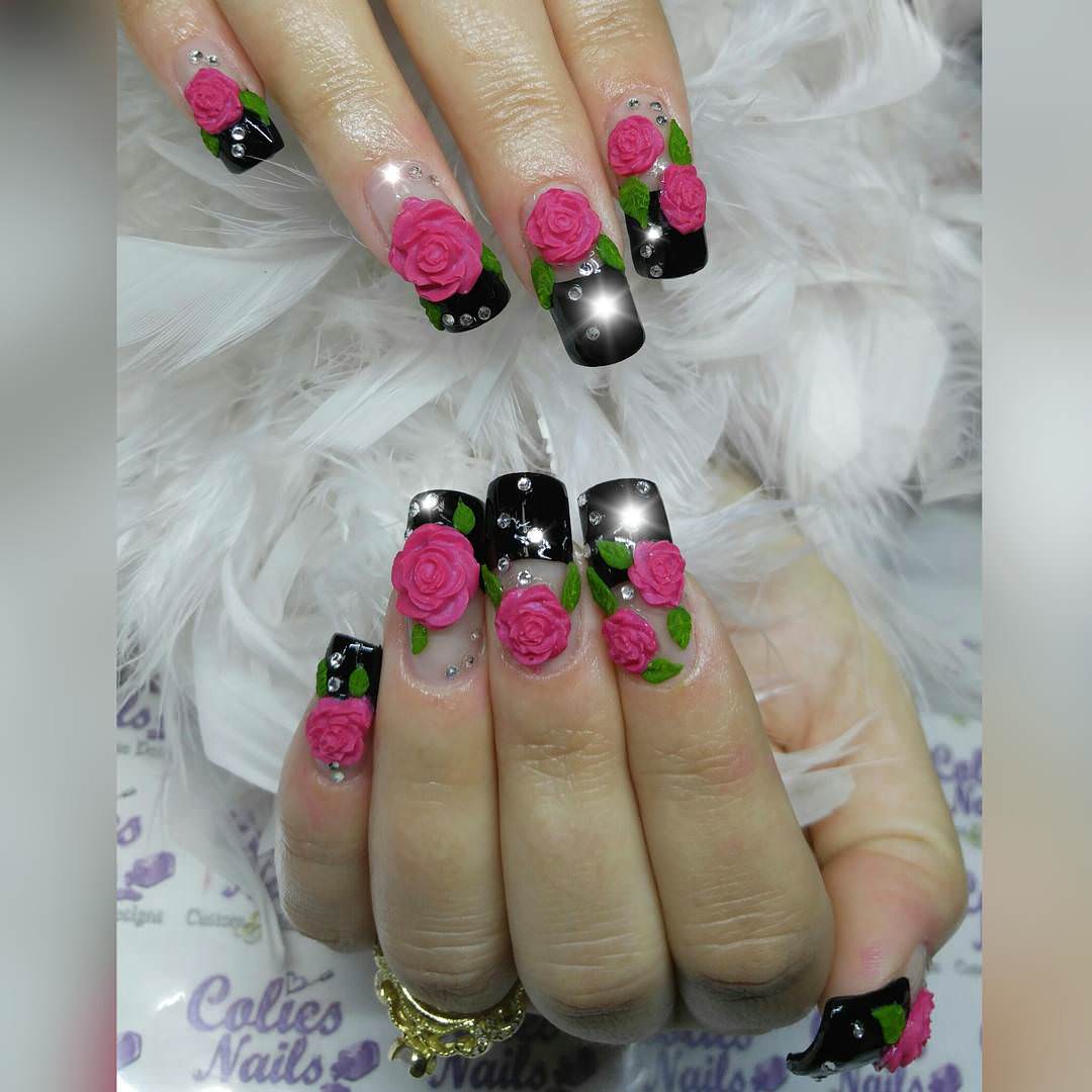 rose petaled nail