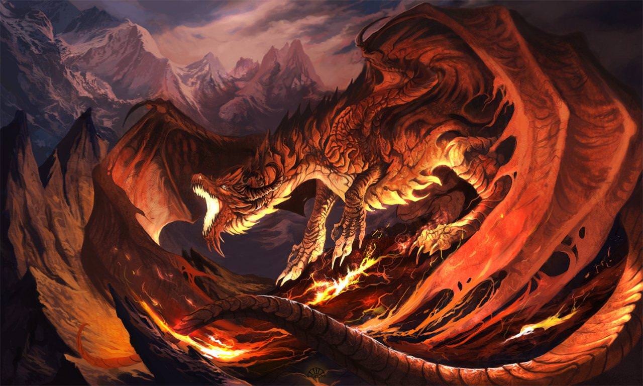 wonderful dragon wallpaper
