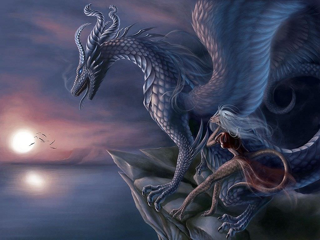3d fantacy dragon wallpaper sketch