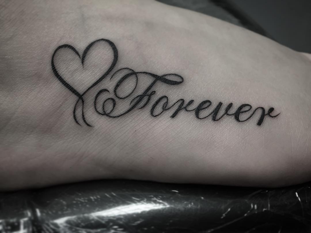 beautiful cute heart tattoos on arm