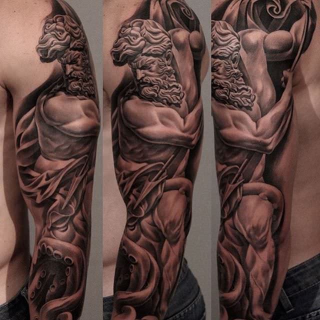 nice looking sleeve tattoo