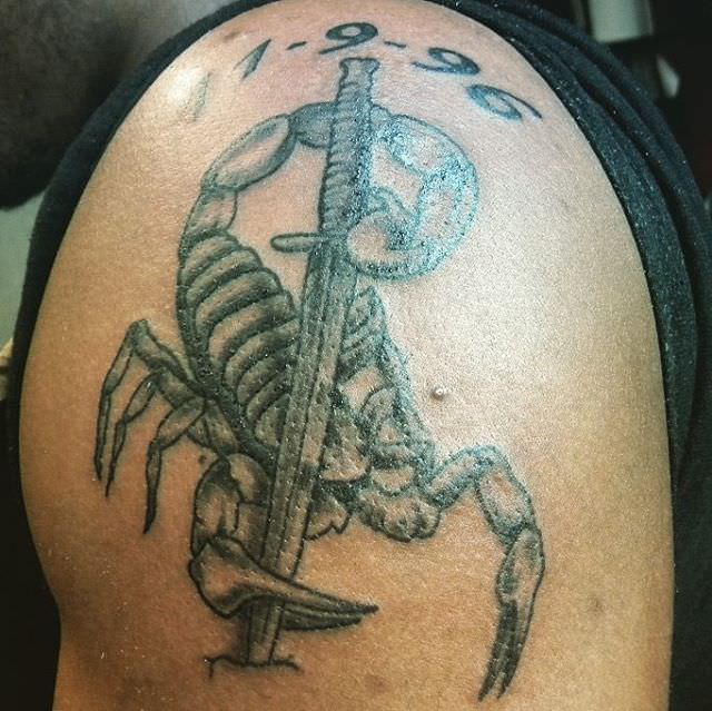 scare sword tattoo design
