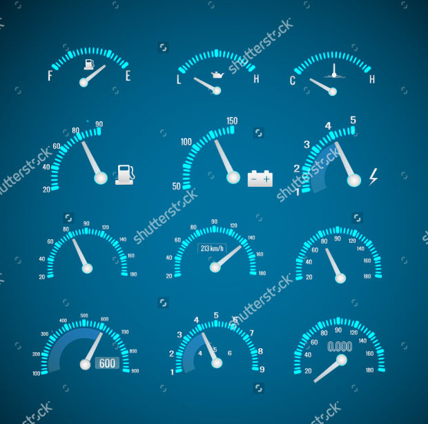 speedometer interface icon