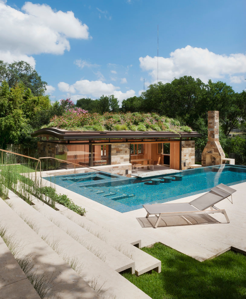 tranquil backyard pool ideas
