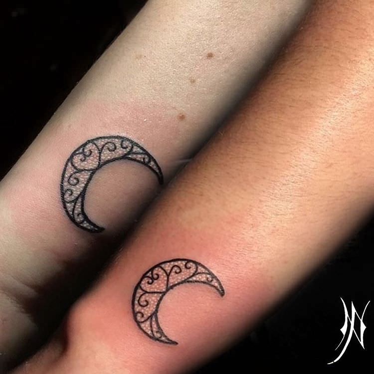 moon tattoo for women