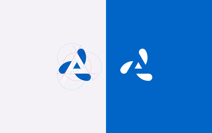 a triangle logo design