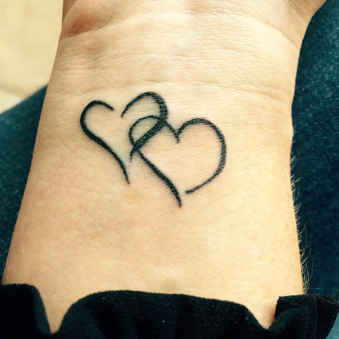 lovely heart tattoo 
