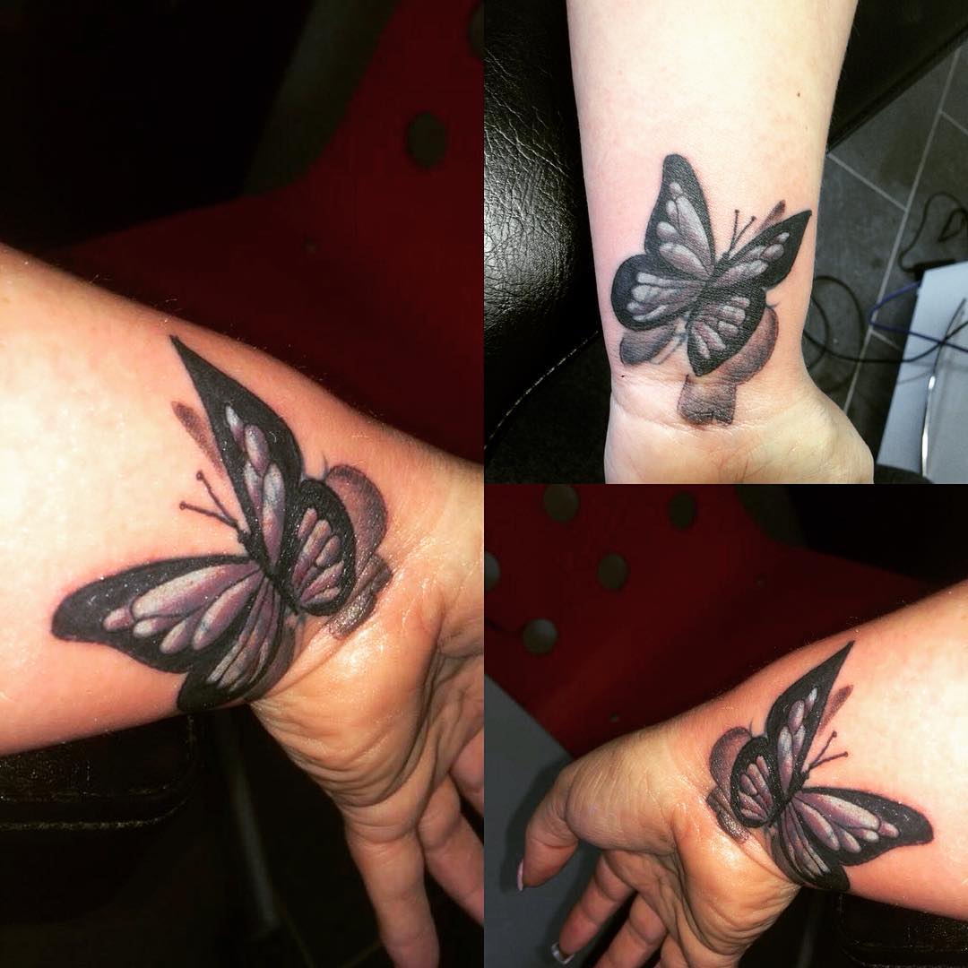 black butterfly tattoo 