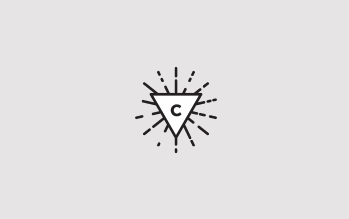 minimal triangle logo design