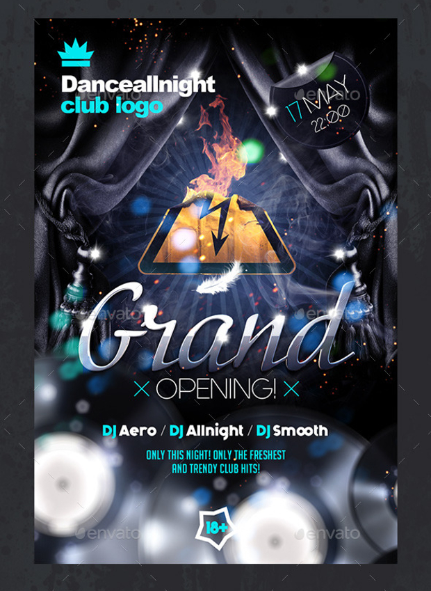 Grand Opening Club Flyer