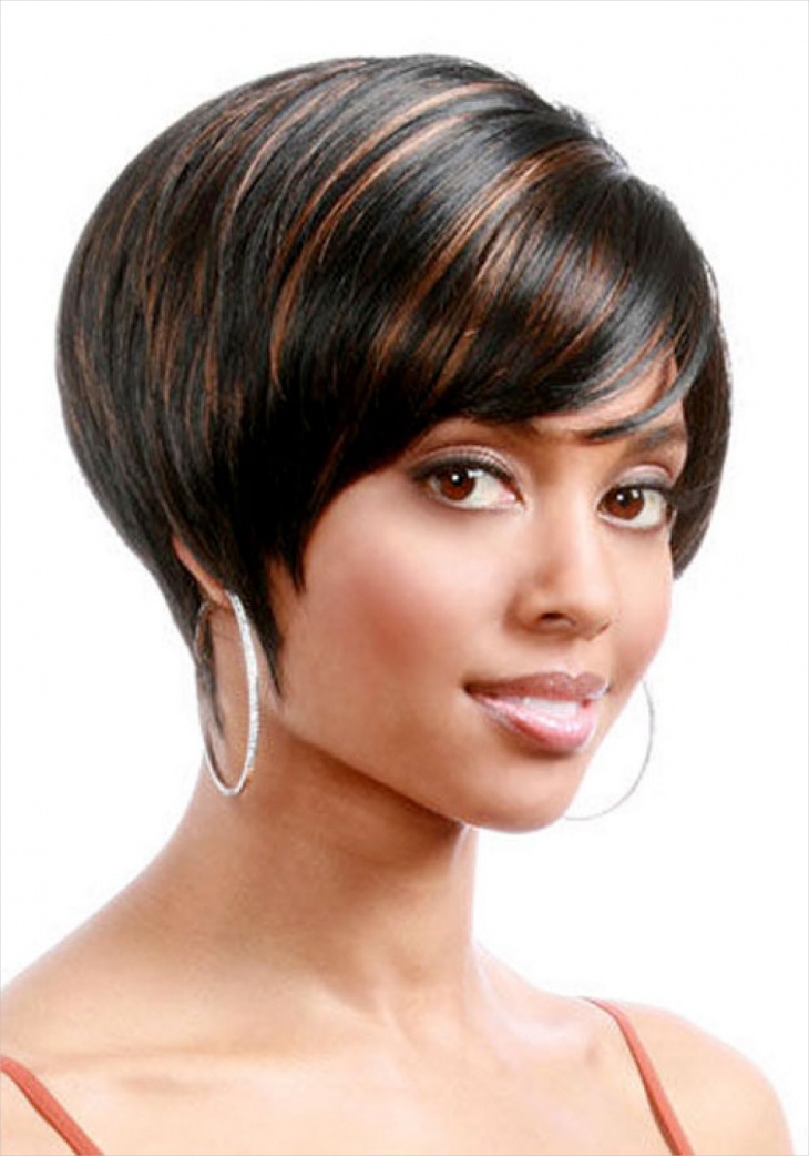 short black hairstyles with color