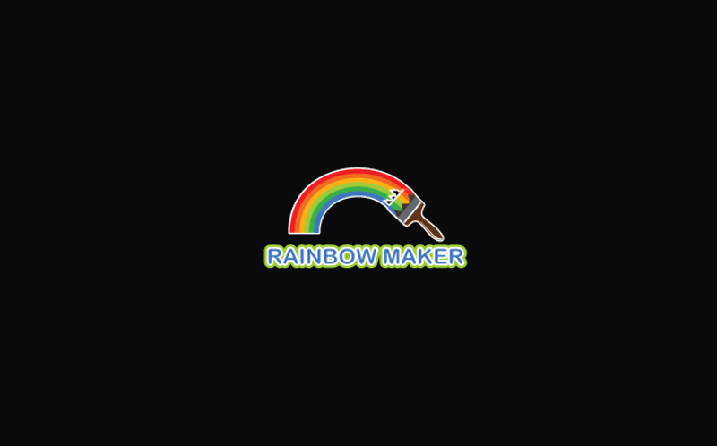 rainbow maker logo design