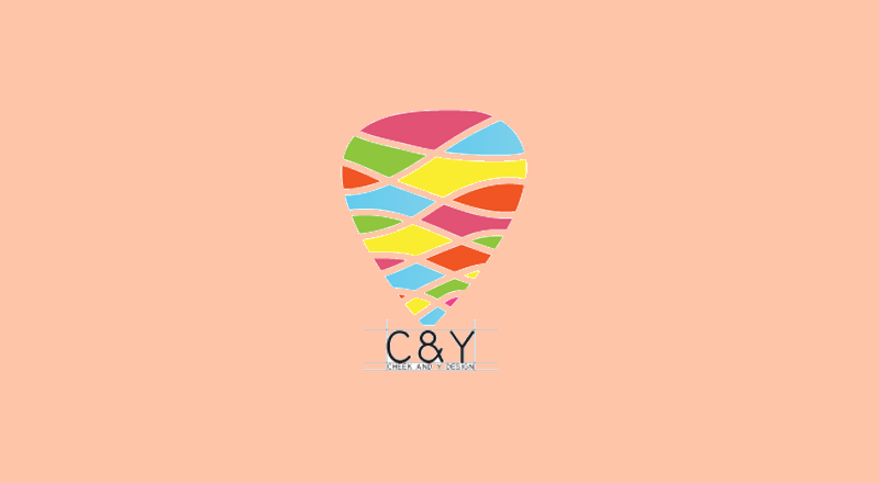 rainbow balloon logo design