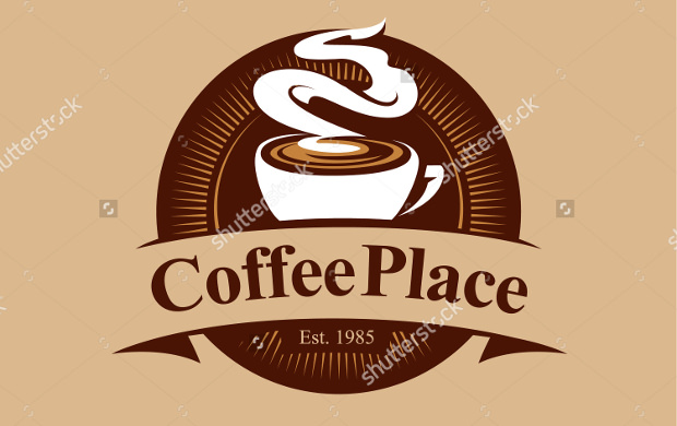 coffee shop logo template design