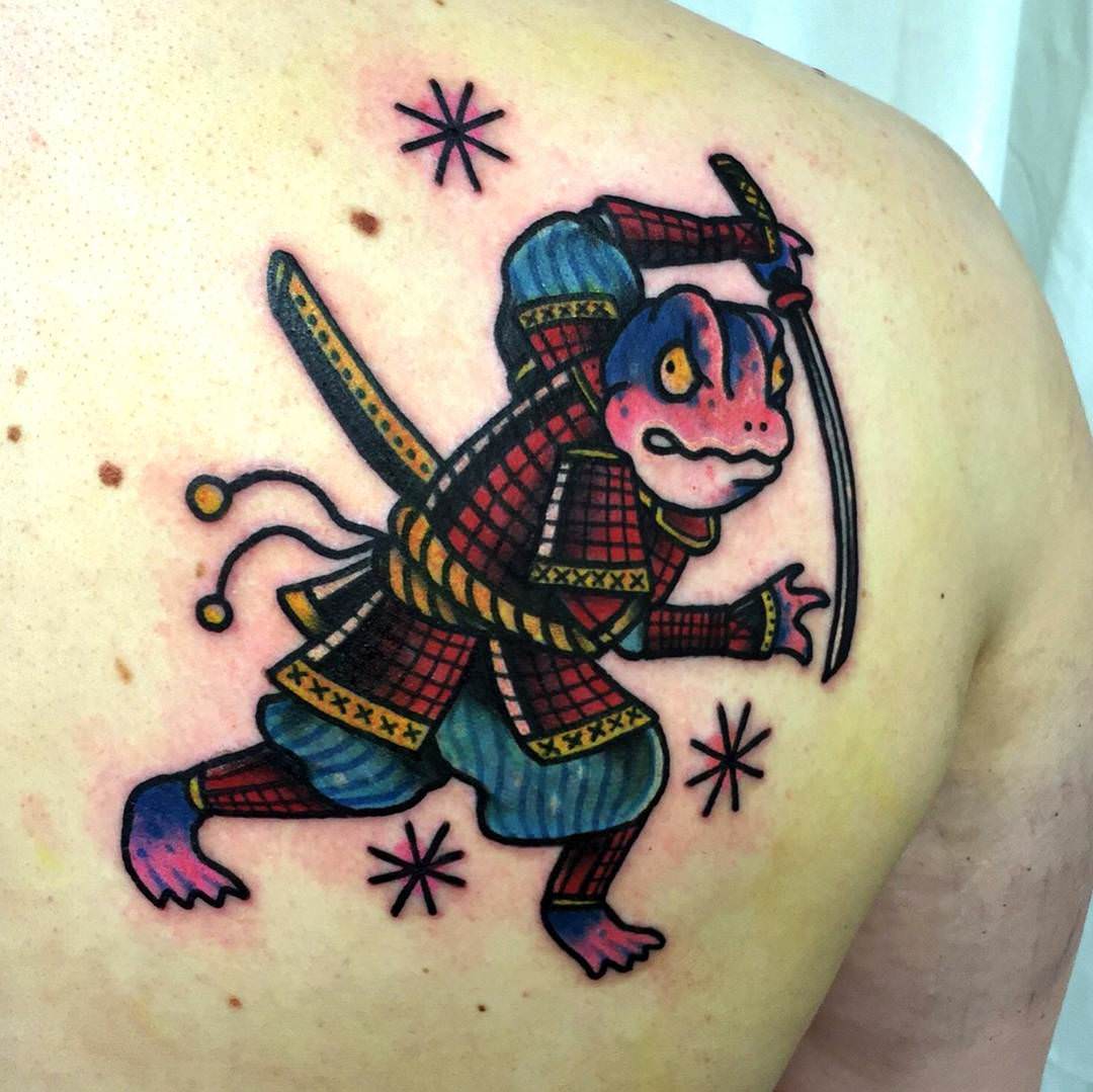 soldier frog tattoo