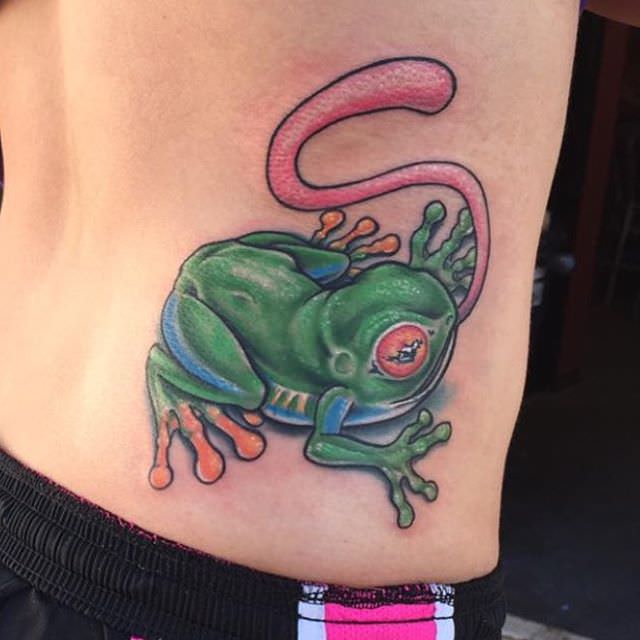 wondrous frog tattoo