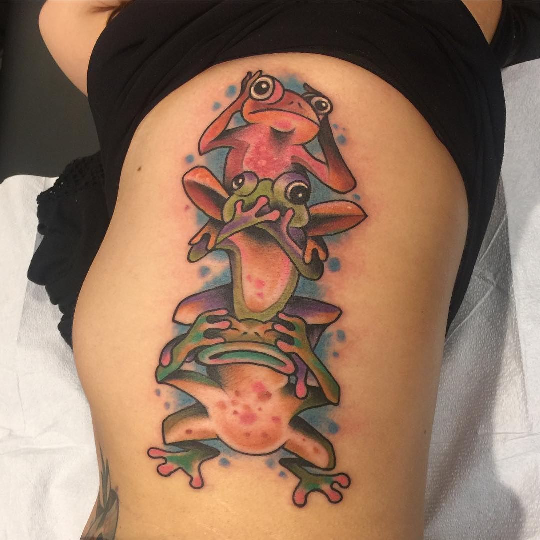 latest frog tattoo design