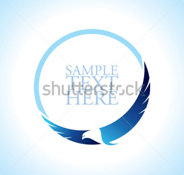 graceful soaring eagle logo