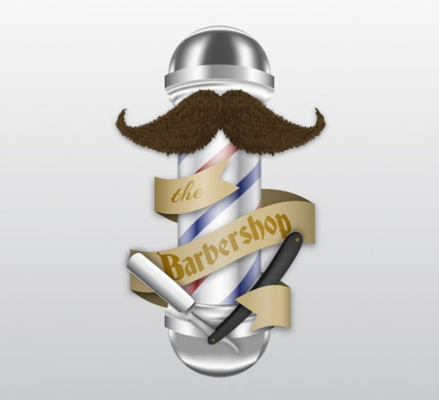 the barbershop logo beautiful design