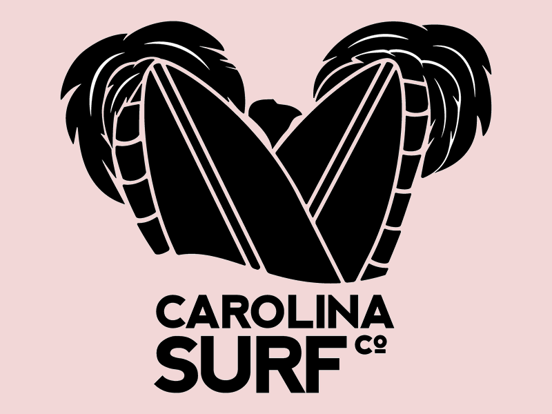 surfing lesson company logo