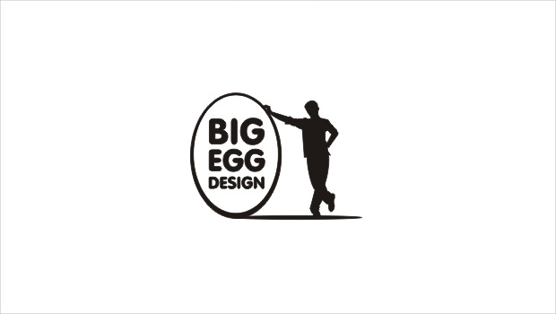 big egg design logo