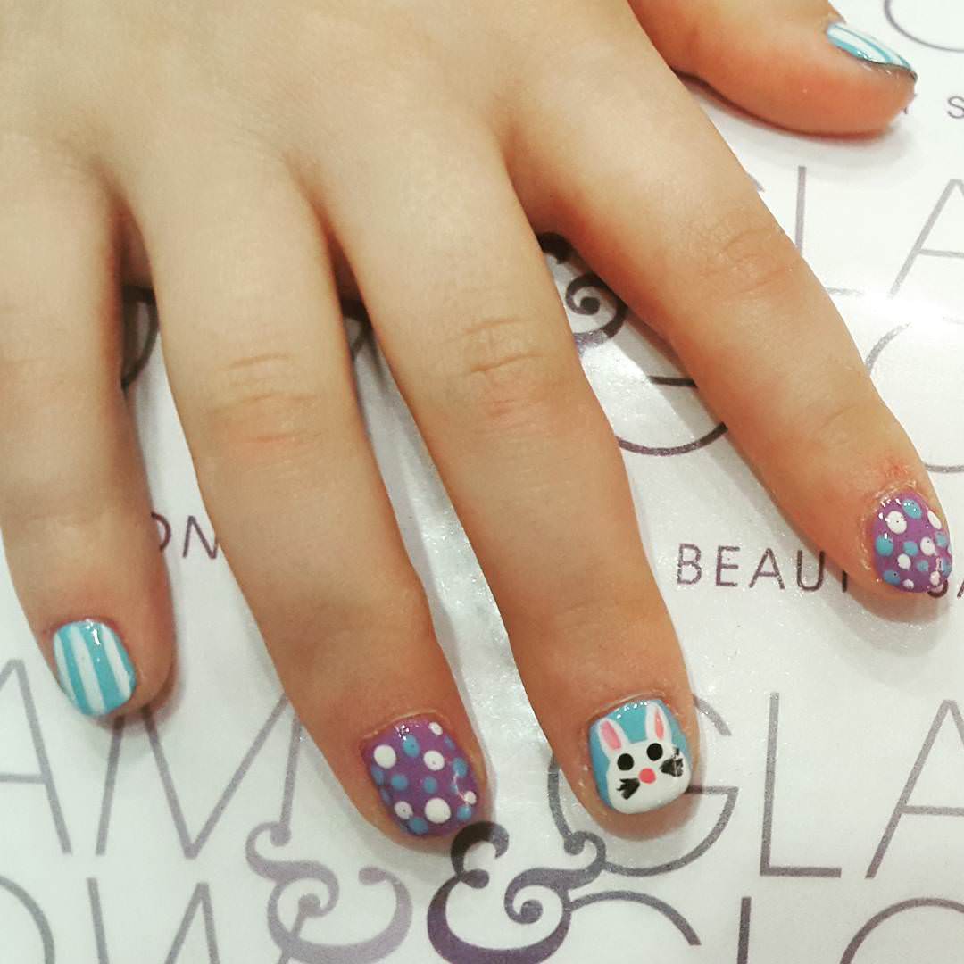 cute kids nail art