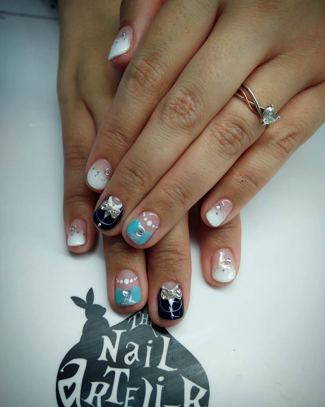 bride acrylic small nails