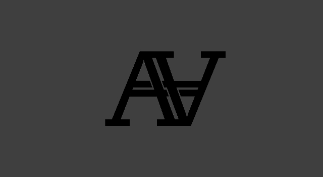 stylish logo of ambigram