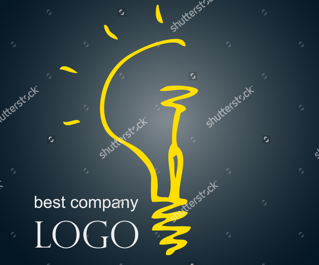 hand drawn blue logo